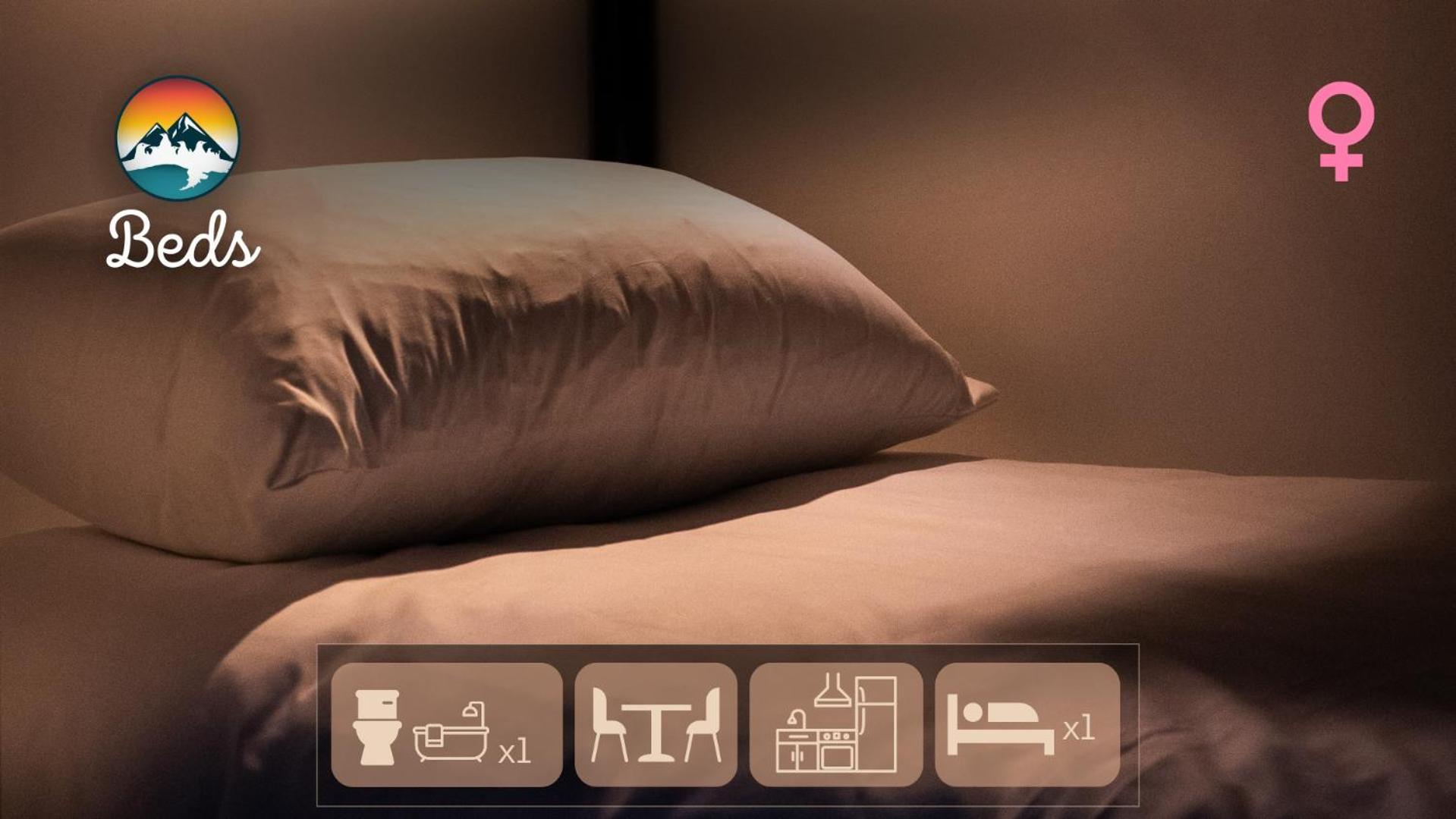 Bed in 6-Bed Female Dormitory Room